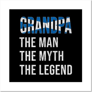 Grand Father Scottish Grandpa The Man The Myth The Legend - Gift for Scottish Dad With Roots From  Scotland Posters and Art